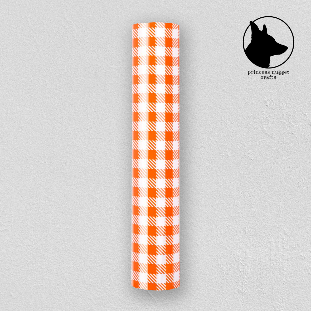 Feuille de Teckwrapcraft FLEX Buffalo Plaid White & Orange