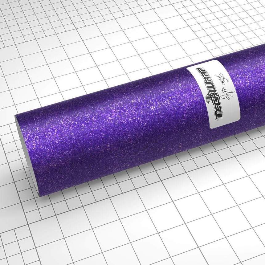 Feuille de Teckwrapcraft Holographic Glitter Grape vinyle