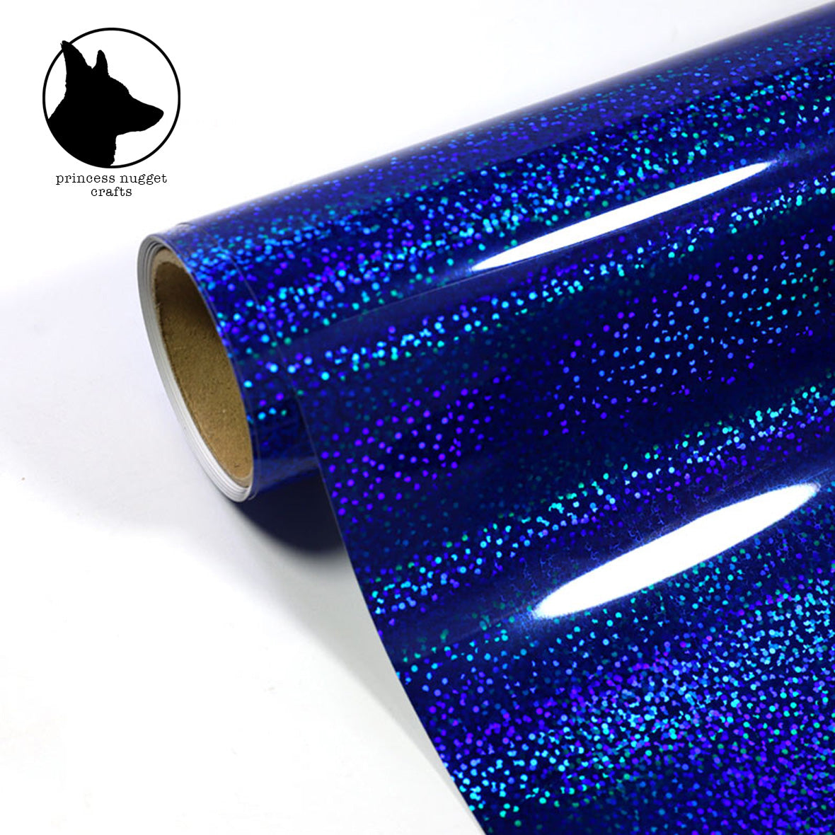 Holographic Sparkle Blue vinyle - Princess Nugget crafts