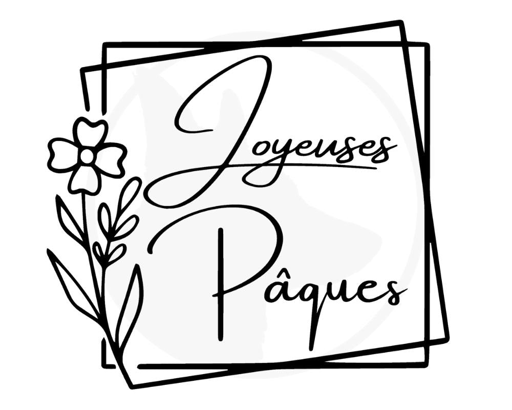 Joyeuses Pâques cadre - SVG - Fichier digitale - Princess Nugget crafts