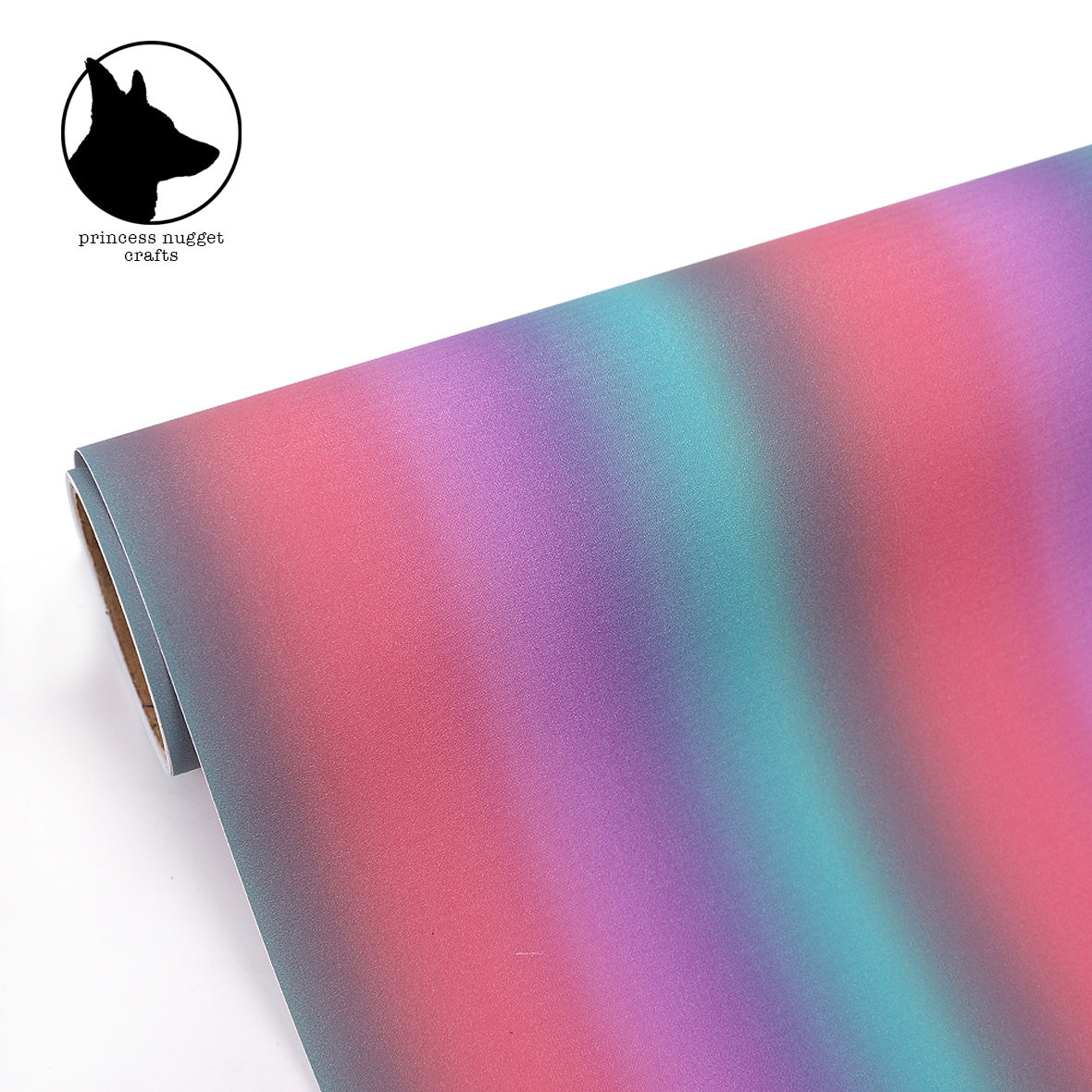 Rainbow Stripes Pink Cyan vinyle - Princess Nugget crafts