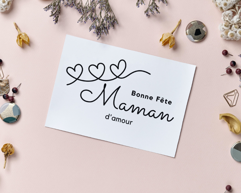 Bonne fête maman d'amour - SVG - Fichier digitale - Princess Nugget crafts